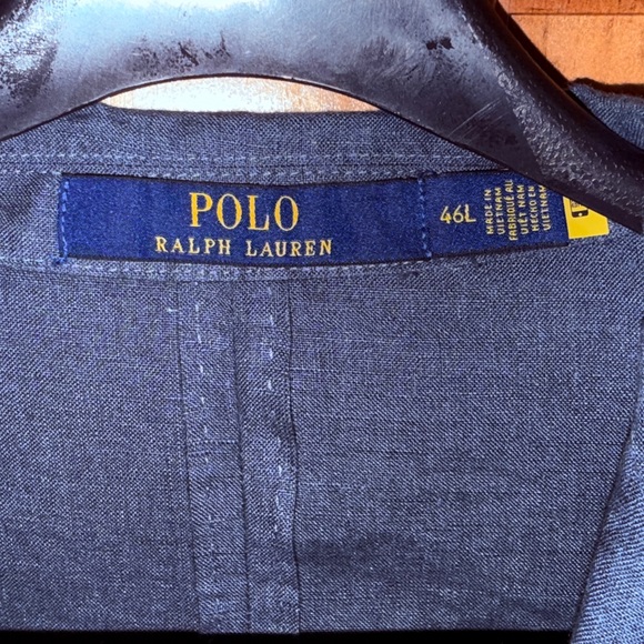 Polo Ralph Lauren Men’s Navy Linen Sportcoat - 46L - Like New - worn once - Picture 2 of 16